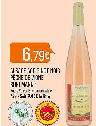 alsace aop pinot noir pêche de vigne ruhlmann