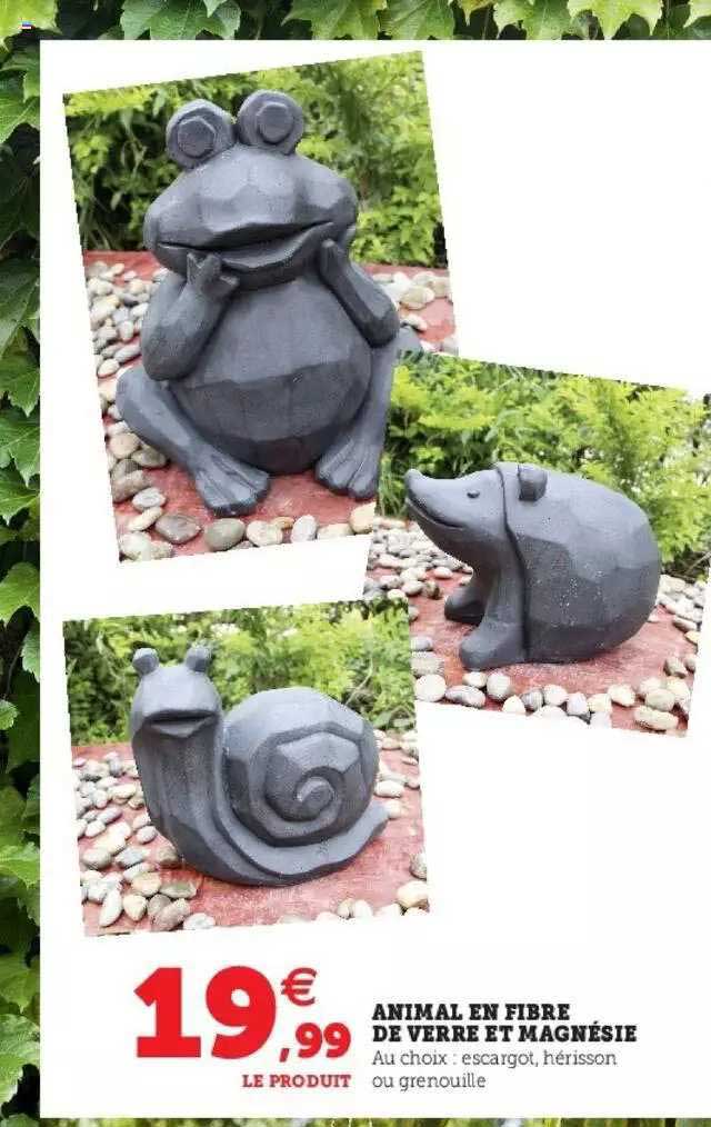 animal en fibre de verre et magnésie