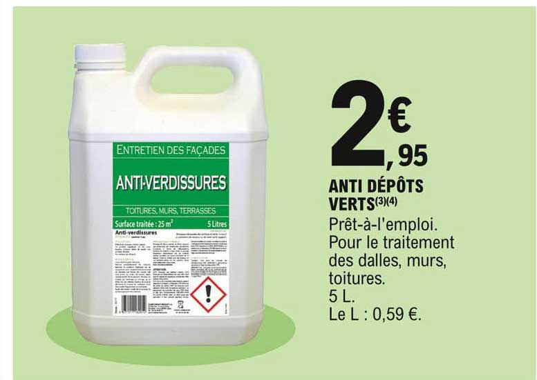 anti dépôts verts