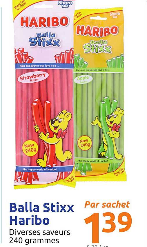 balla stixx haribo