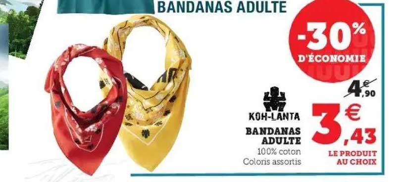 Bandanas Adulte Koh-lanta