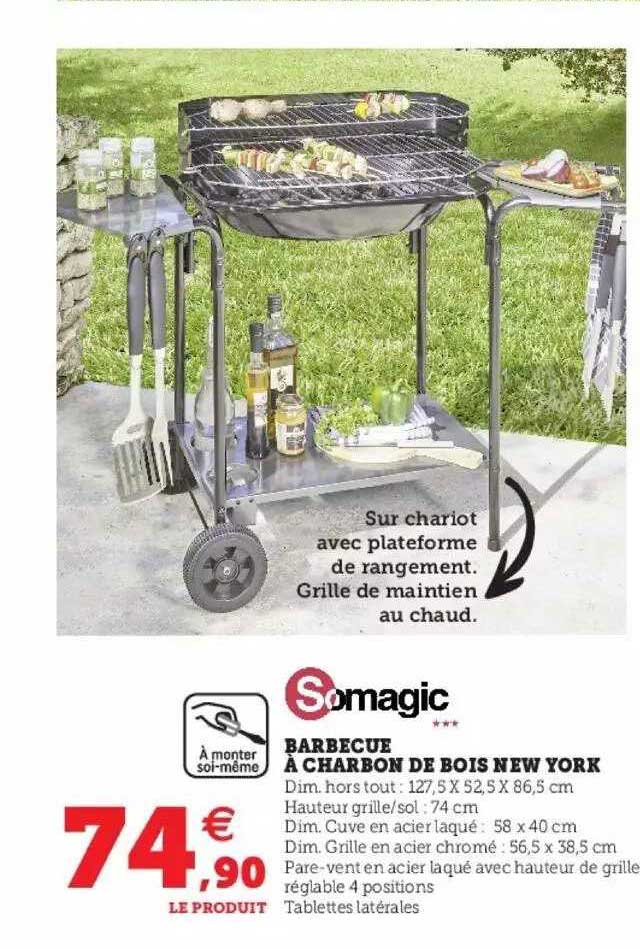 barbecue à charbon de bois new york somagic