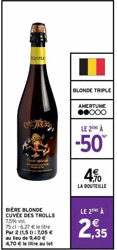 bière blonde cuvée des trolls
