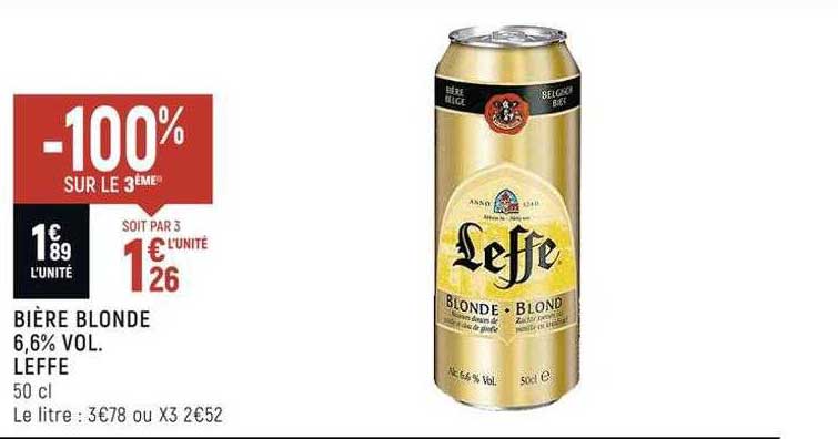 Bière Blonde Leffe