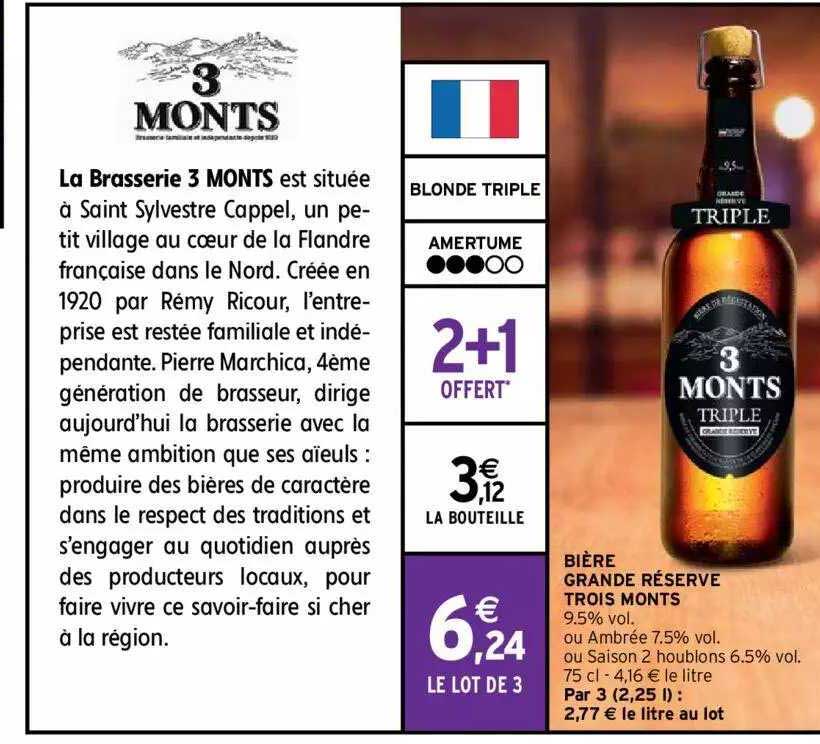 bière grande réserve trois monts