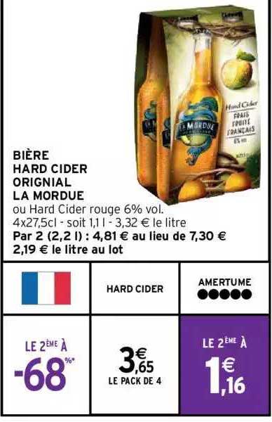 bière hard cider original la mordue