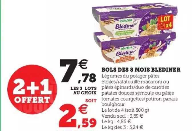 bols dès 8 mois blédiner