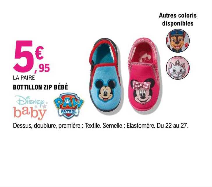 bottillon zip bébé