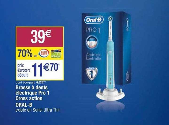 brosse à dents électrique pro 1 crosse action oral-b