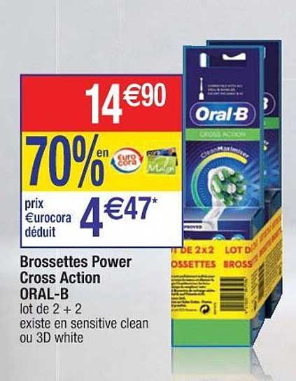 brossettes power cross action oral-b