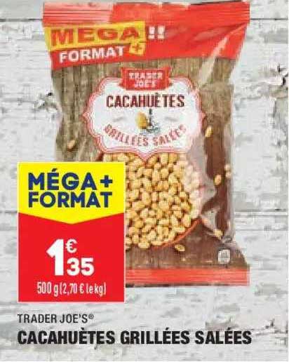 cacahuètes grillées salées trader joe's