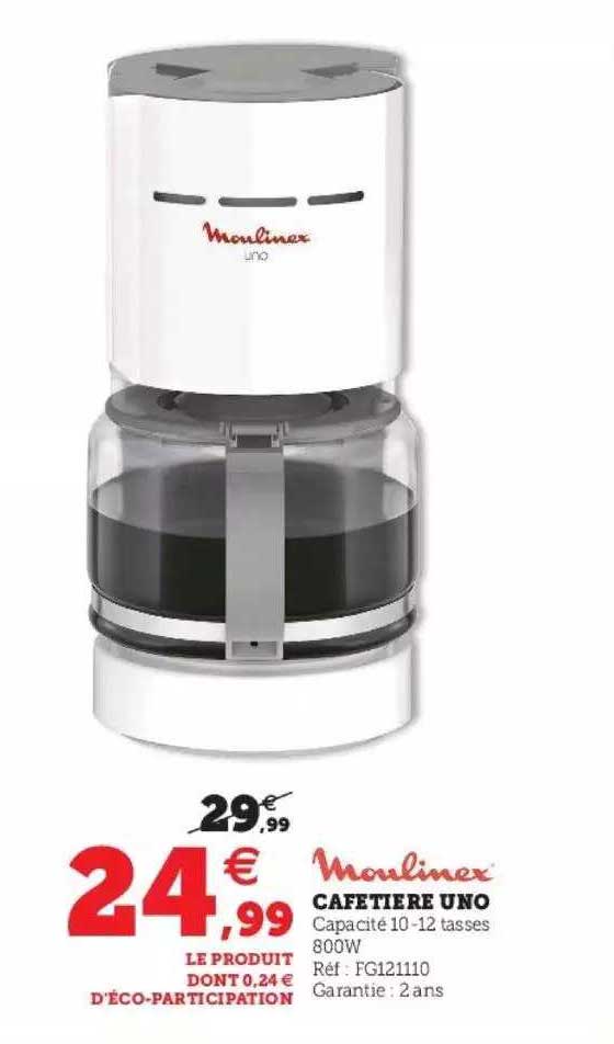 Cafetière Uno Moulinex