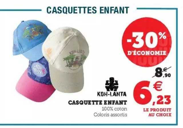 casquette enfant koh-lanta