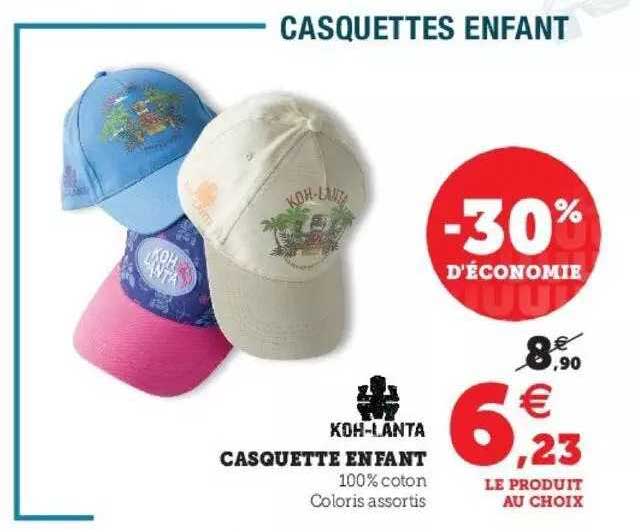 casquette enfant koh-lanta