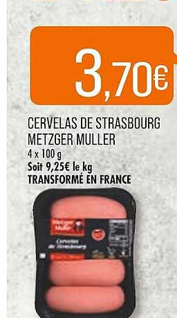 cervelas de strasbourg metzger muller