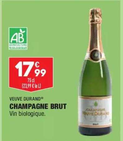 champagne brut veuve durand