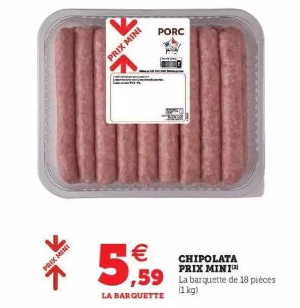 chipolata prix mini