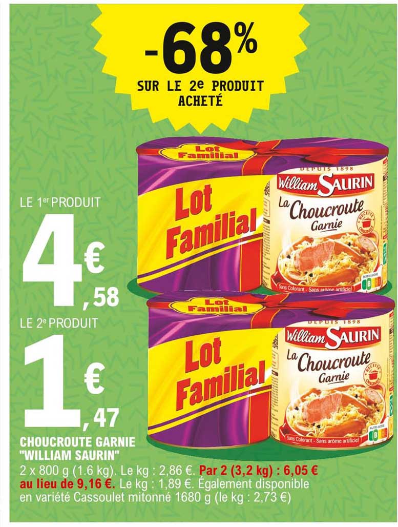 choucroute garnie "william saurin"