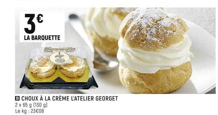 choux à la crème l'atelier georget