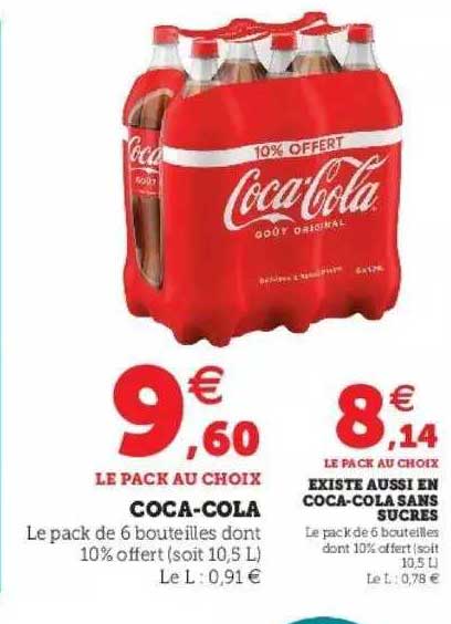 coca-cola, coca-cola sans sucres