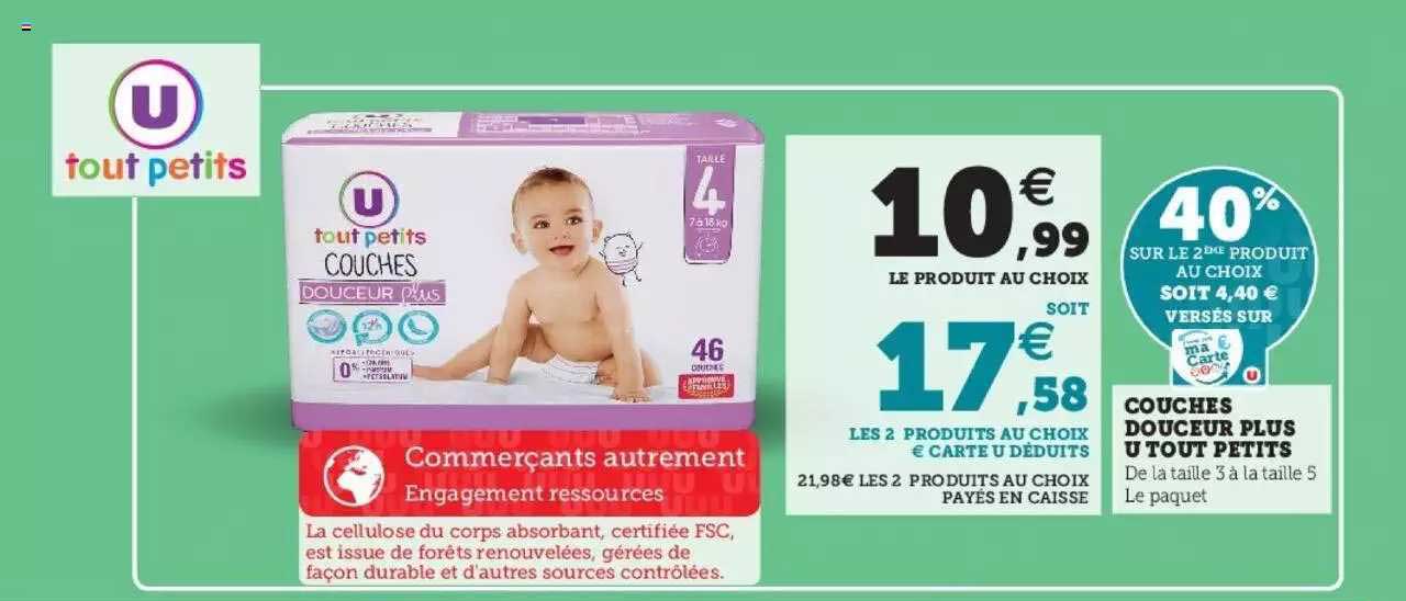 Couches Douceur Plus U Tout Petits