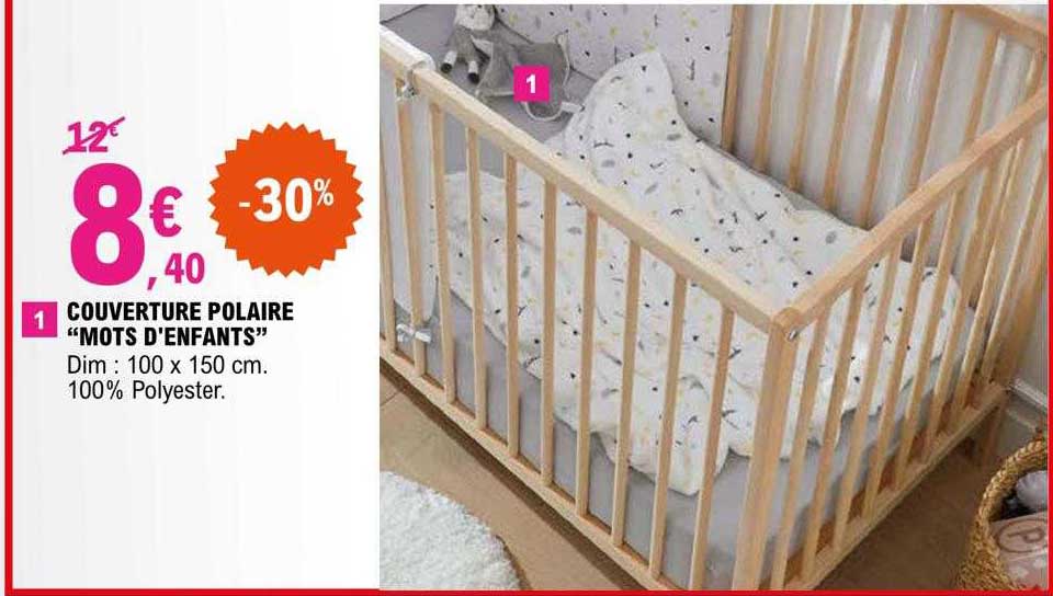 couverture polaire "mots d'enfants"