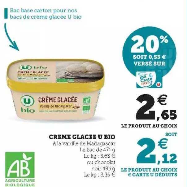 Crème Glacée U Bio