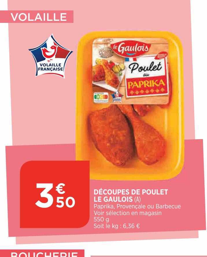 découpes de poulet le gaulois