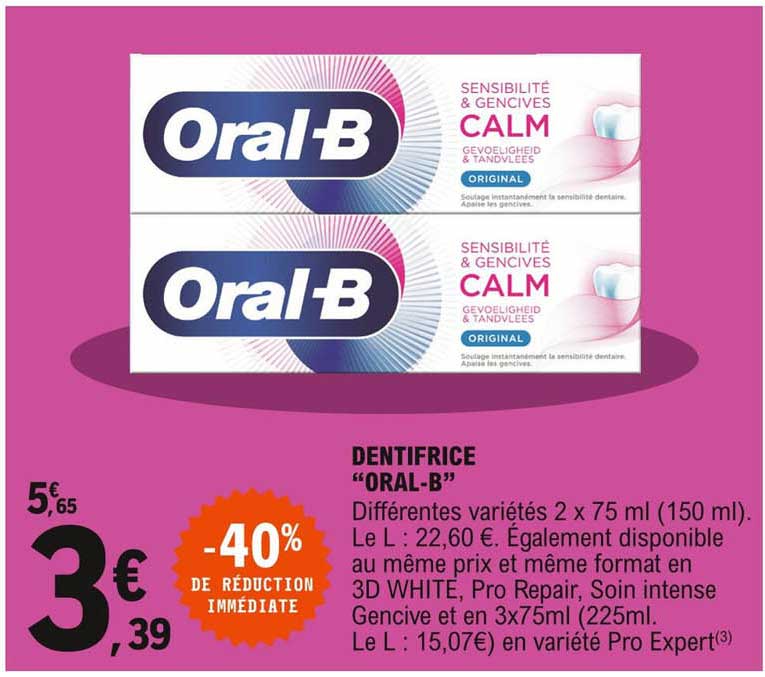 dentifrice "oral-b"