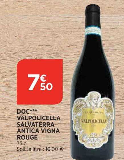 doc valpolicella salvaterra antica vigna rouge