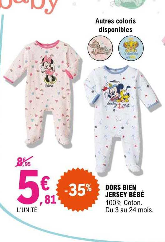 dors bien jersey bébé