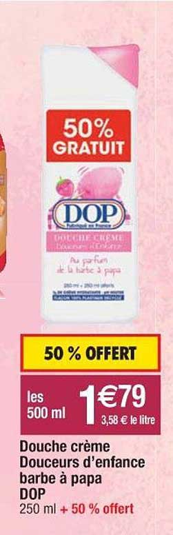 douche crème douceurs d'enfance barbe à papa dop