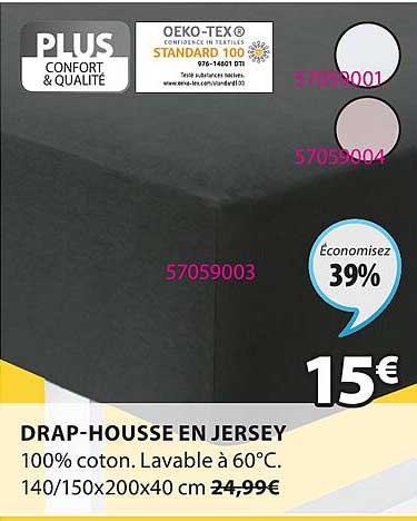 drap-housse en jersey