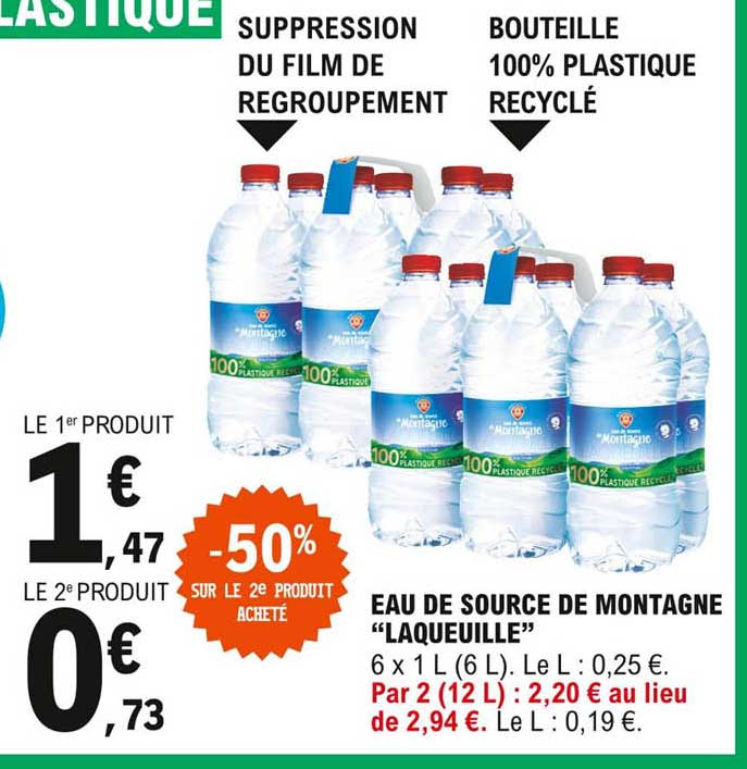 eau de source de montagne "laqueuille"