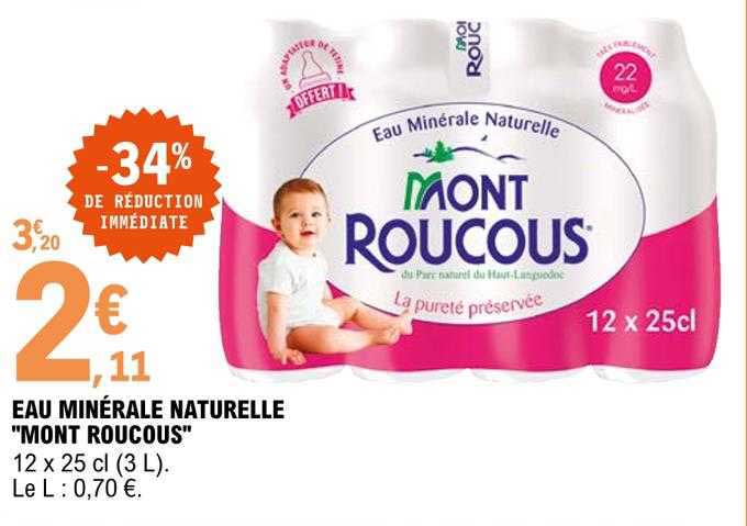 Eau Minérale Naturelle "mont Roucous"