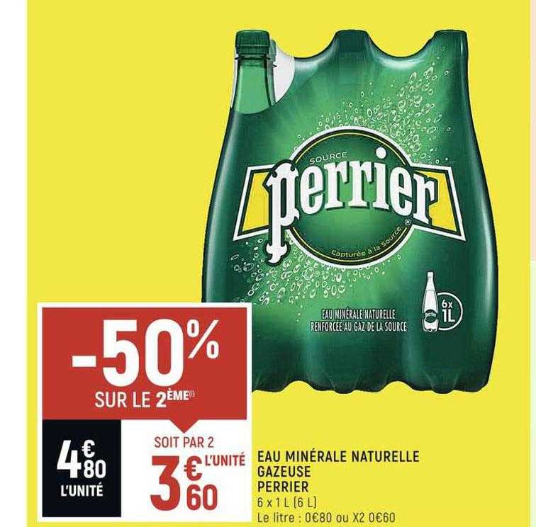Eau Minérale Naturelle Gazeuse Perrier