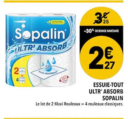 essuie-tout ultr' absorb sopalin
