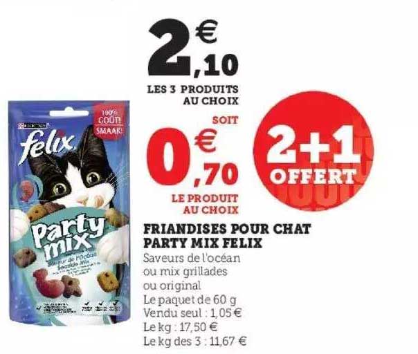 Friandises Pour Chat Party Mix Felix