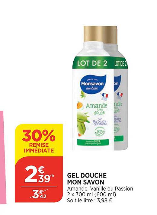 gel douche mon savon