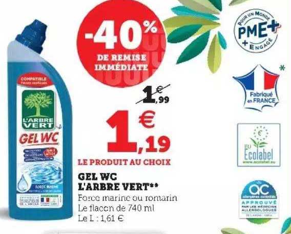 gel wc l'arbre vert