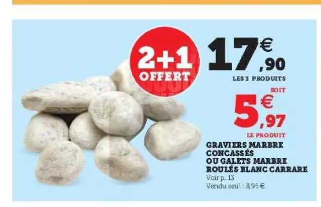 graviers marbre concassés ou galets marbre roulés blanc carrare