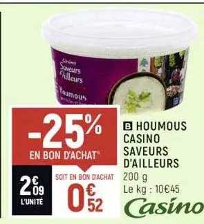 houmous casino saveurs d'ailleurs