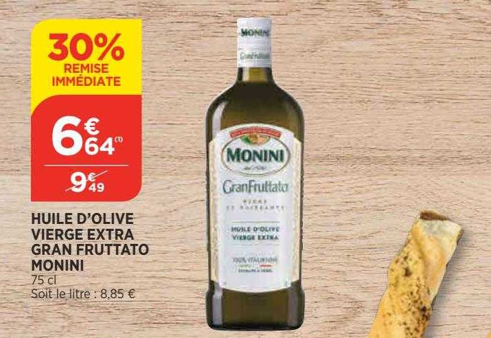 huile d'olive vierge extra gran fruttato monini