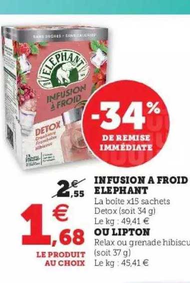 Infusion à Froid éléphant Ou Lipton