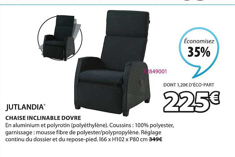 Jutlandia Chaise Inclinable Dovre