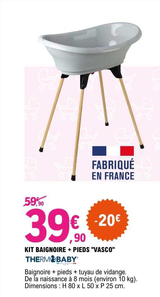 kit baignoire + pieds "vasco"