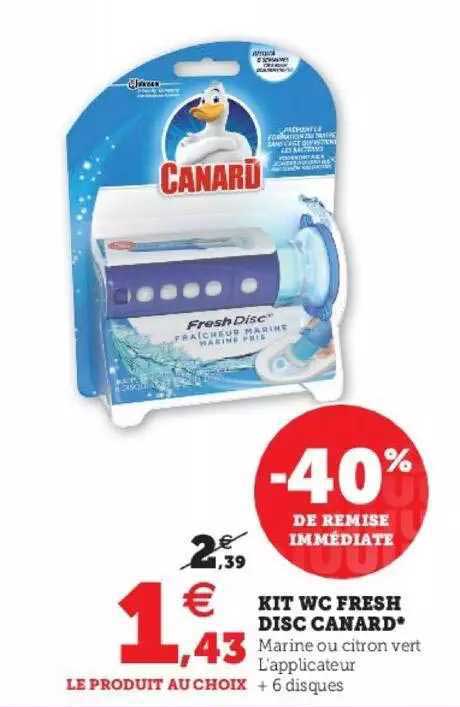 kit wc fresh disc canard