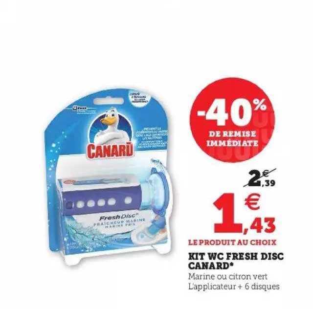 kit wc fresh disc canard