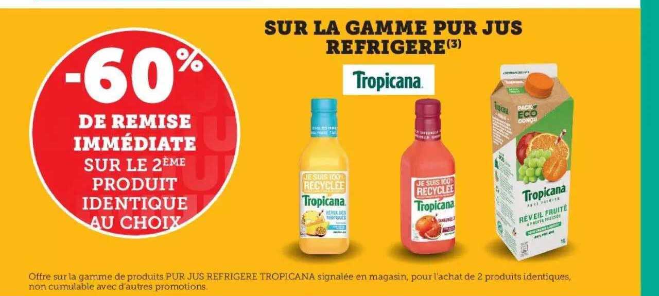 La Gamme Pur Jus Réfrigéré Tropicana