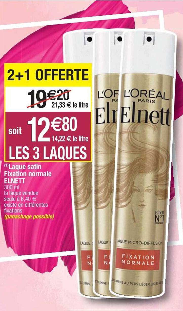 laque satin fixation normale elnett